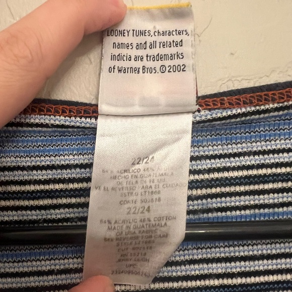 Warner Bros. Looney Tunes‎ Blue Striped T-Shirt - Picture 6 of 6